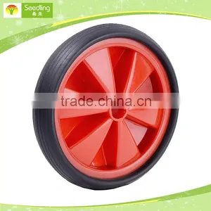 Garbage Bin Wheel Double 8 Inch Lawn Mower Garden Cart Plastic Wheel thumbnail-6