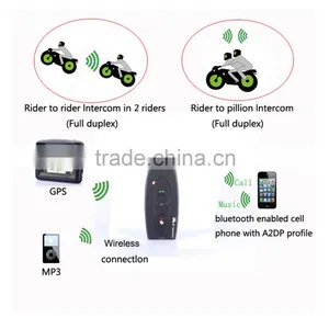 2 Pcs V2-500 Motorcycle Moto Bluetooth Helmet Headset Intercom Intercomunicador de Motos Headphone for 2 Riders thumbnail-5