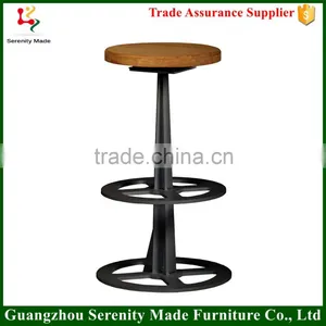 2016 New Style Swivel Bar Stool High Chair With Footrest thumbnail-1