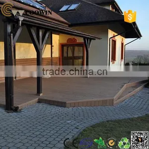 Wear Resistance Long Life Solid Floor Garden Composite Decking thumbnail-1