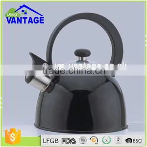 2.5L Black Color Coating Coffee Kettle Induction Stainless Steel Tea Kettle thumbnail-1