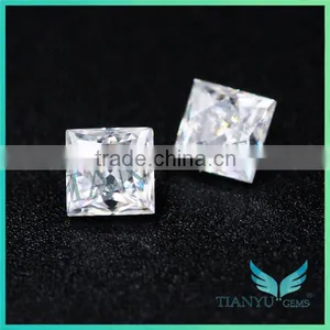 Cheap Moissanite D E F Color Eye Clean Vvs Moissanite Princess Cut Loose Diamonds thumbnail-5
