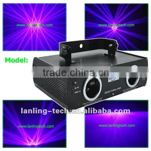 2 Lens 100mW+100mW Purple DJ Laser Light Club Party Stage Lighting With DMX thumbnail-1