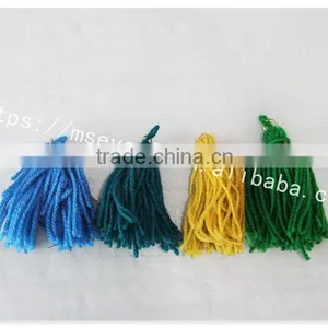 Good Price Customized Size Colors Cotton Fringe Curtain Wholesale thumbnail-5