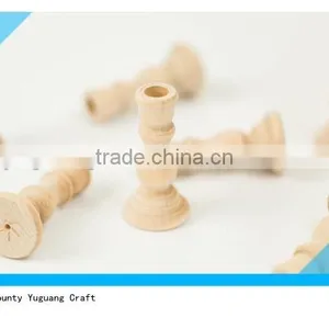 3 Inch Tall Unfinished Wooden Candle Holders for Wedding Decor thumbnail-4