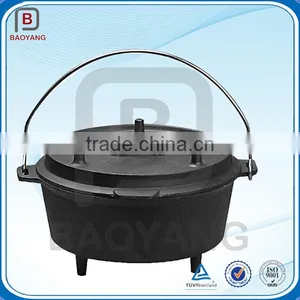 Wholesale China Manufacturer Color Enamel Cast Iron Round Dutch Oven thumbnail-2