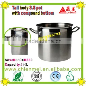 Highly Innovative 05 Style Commercial Stainless Steel Soup & Stock Pots With Compound Bottom (sandwich) Sand Finished thumbnail-1