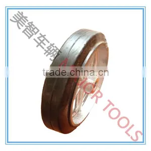 8x1.75 Solid Rubber Wheel With Cast Iron thumbnail-1