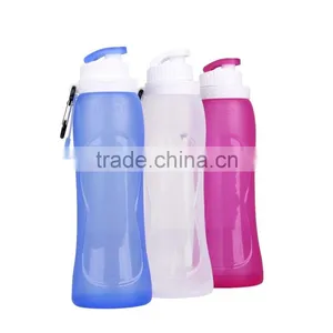 2017 New Silicone Foldable Water Bottle Gym Bottles Bike Water Bottles thumbnail-3