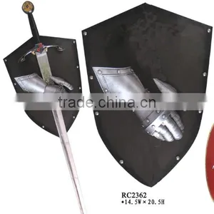 White Cross Steel Battle Shield, SCA Battle Ready Shields thumbnail-3