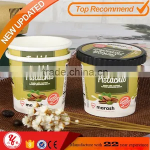 4 oz Foof Grade Ivory Board Yogurt/insaant Noodles Paper Bowl With Lid thumbnail-1