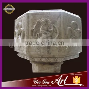 Hand Carved Natural Stone Baptism Statues thumbnail-2