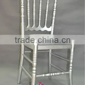 New Arrival---Classical Silver Wood Napoleon Chair thumbnail-1