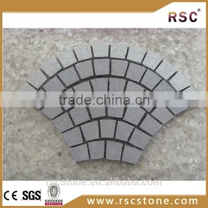 Bush Hammered Granite Paving Stone With Cheap Price;paving Stone Flame Granite;kerb and Paving Granite thumbnail-1