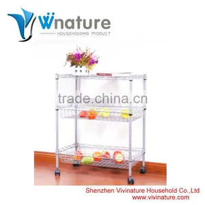 Multi Functional Folding 3 Tier Storage Rack Trolley thumbnail-1