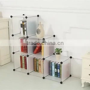 Store More Home Decor DIY PP 6-Cube Organizer, Bookcase, Storage Cabinet thumbnail-2