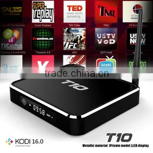 Original T10 Android 5.1 TV Box Bluetooth and Kodi 16.0 Dual Band Wifi T10 Smart tv Box Support OEM/OEM thumbnail-4