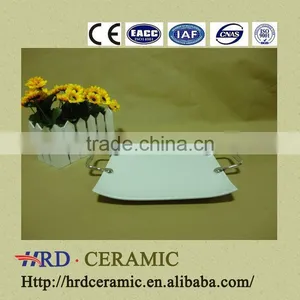 New Product Stock Ceramic Soup Bowl With Spoon & Plate With Metal Handle thumbnail-1