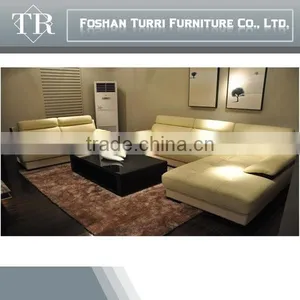 High Qulity Italian Geniune Leather Corner Sofa for Living Room thumbnail-1