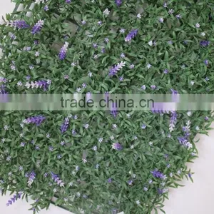Artificial Lavender Hedge Artificial Plant Hedge Fake Bush Mat thumbnail-4