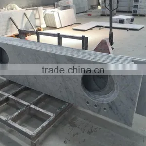 2017 New Cheap Hot Sale White Carrara White Countertop Marble Countertop thumbnail-3