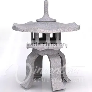 Wholesale Outdoor Decorative Antique Hand Carved Marble Japanese Stone Lantern thumbnail-1