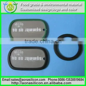 Silicon Dog Tags With qr Code|cheap Wholesale Round Circle Multi-color Silicone Dog Tag thumbnail-1