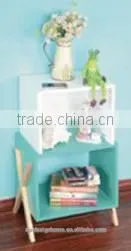 MULTI/NATURAL MDF/WOODEN CUBE SHELF X 2 thumbnail-1