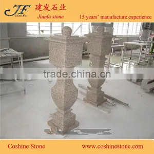 Prefab Chinese G682 Granite Yellow Rusty Granite Balcony Column thumbnail-4