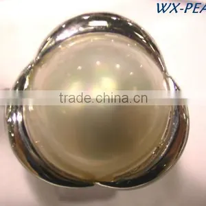 Pearl Gemstone Fashion Jewelry Big Pearl Rings Tahitian Pearl Ring thumbnail-2
