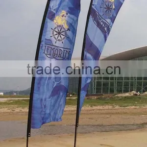 Outdoor Advertising Flag Pole, Teardrop Flag Pole thumbnail-1
