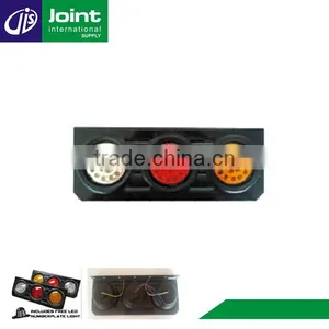 Three Color Led Round Truck Taillights Light Bar thumbnail-1