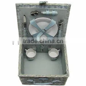 Wholesale Outdoor Natural Gift Cheap Outdoor Picnic Wicker Willow Basket thumbnail-1