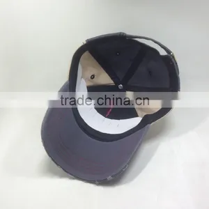 Custom Embroidery Patch Washed Distressed Baseball Cap thumbnail-6