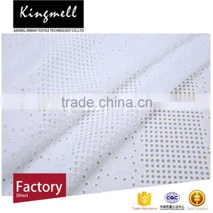 Wholesale Organic White Cotton Fabric With 100% Cotton for Lady Dress thumbnail-4