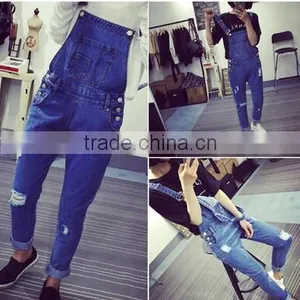 The New Winter Denim Overalls/female Han Edition The Cowboy Pants/jumpsuits/trousers With Braces thumbnail-4