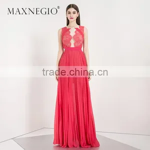 2017 Garment Factory New Arrived High Fashion Design Layered Lace Dress Woman Evening Dress thumbnail-4