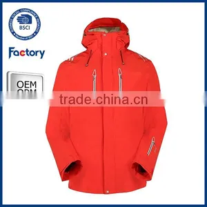100%Polyester Softshell Jacket Windbreaker Waterproof Ski Jacket thumbnail-1