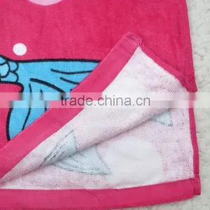 Hotsale Velour Printing Cotton Poncho Towel for Kids,custom Terry Cloth Poncho Hooded Beach Towel for Promotion thumbnail-3