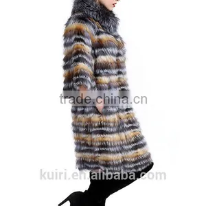 PC-257 Brand Elegant Style Women Winter Coat Real Fox Fur Coat thumbnail-4