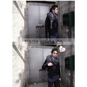 Free Size Hot Sale Korean Style Latest Woolen Scarf With Sleeve Novelty Winter Hijab Scarf,muffler thumbnail-5