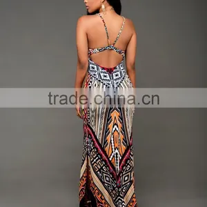 Walson 2017 Fashion Boho Dress Bodycon Printed Dress Beach Women Dress thumbnail-3