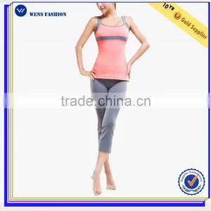 Wholesale Hot Sale Spandex And Polyester Fashion Lycra Yoga Wear/Gym Clothing Set thumbnail-1
