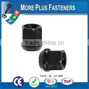 Made in Taiwan Black Bulge Blue Lug Chrome Bulge Acorn Nut thumbnail-2