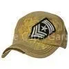 Yellow 100% Cotton Vintage Fitted Baseball Caps , Military Style Hats For Men thumbnail-1