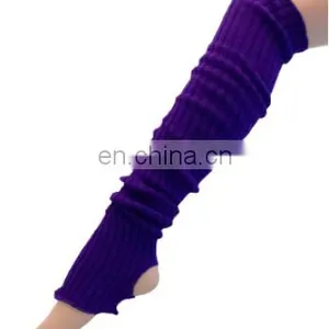 Custom Colors Seamless Stirrup Legwarmer Soft Dance Leg Warmers Wholesale thumbnail-2