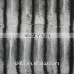Chinchilla Colour Rex Rabbit Fur Throw thumbnail-3