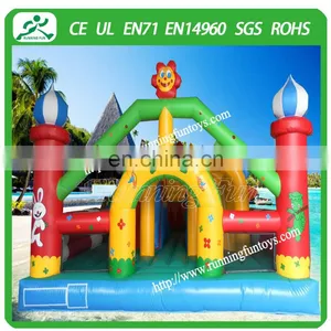 Commercial Inflatable Amusement Park With Flower/rabbit/frog/Sun/tortoise thumbnail-3