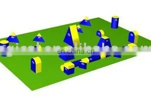 Inflatable Paintball Bunker Obstacle Field thumbnail-1