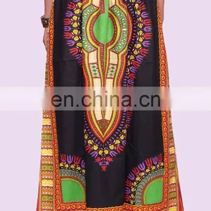 Indian Handmade NEW Women Luxury Traditional Print Dashiki Skirt Dress Long Skirt Maxi thumbnail-4